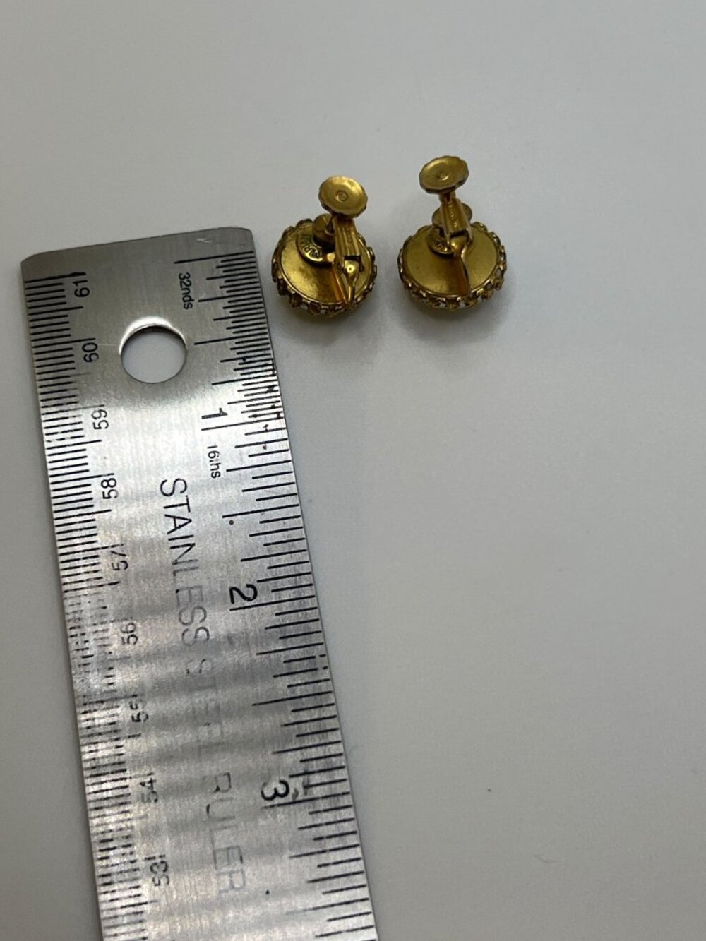 Vintage Signed Miriam Haskell Petite Faux Pearl Clip-On Earrings